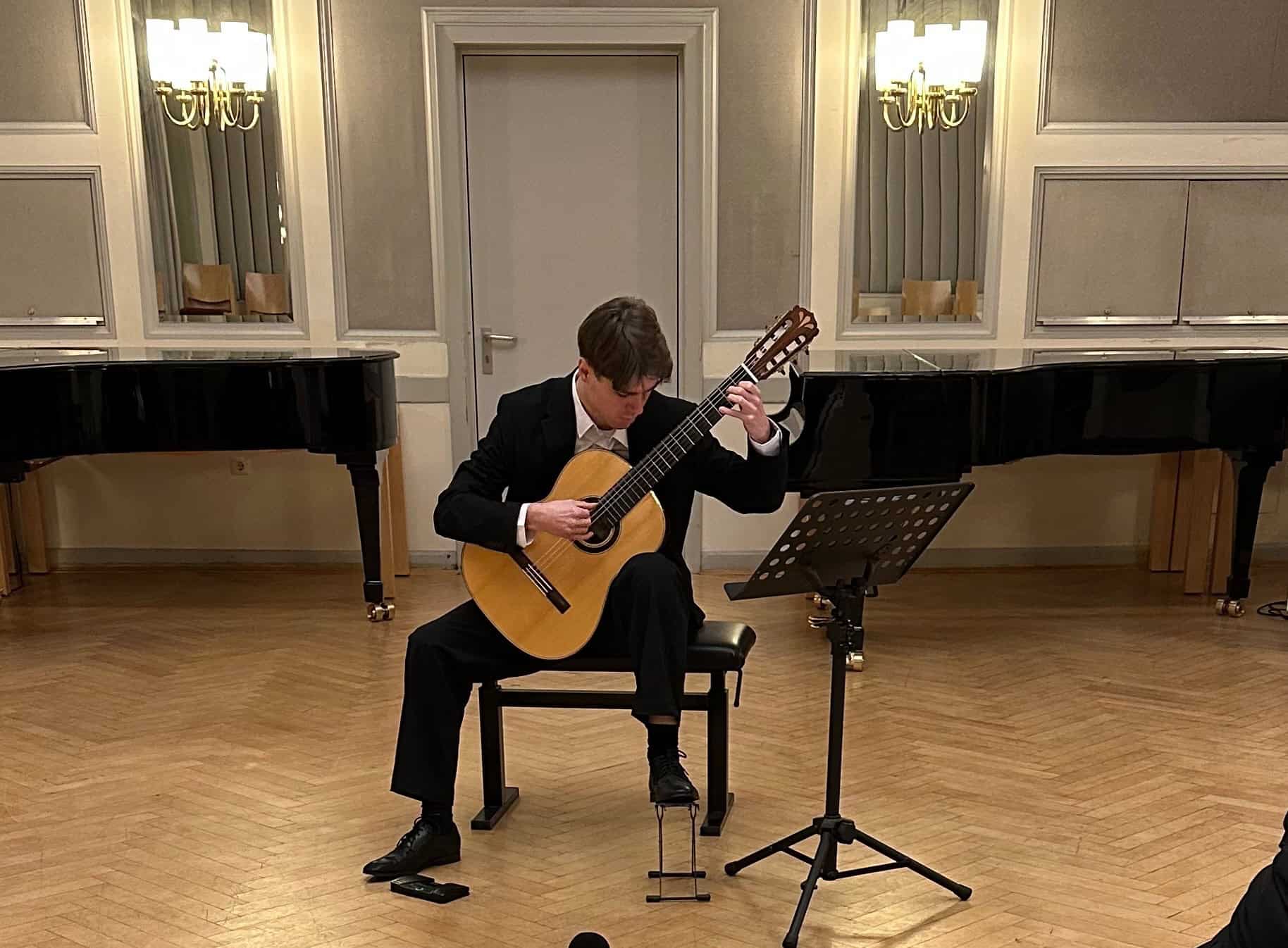 Daniel Hackbarth beim Konzert an der Universität der Künste 2026